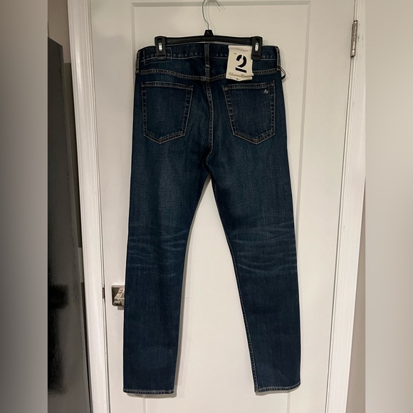 Rag & Bone Fit 2 - Beldon Slim Fit Dark Indigo Authentic Stretch Jean 33x32 - Picture 9 of 9